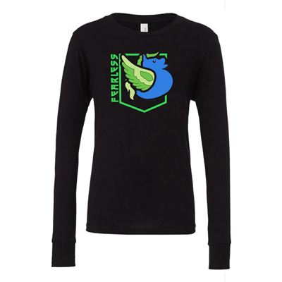 Youth Galewing the Flying Horse Duck Fearless Long Sleeve Shirt