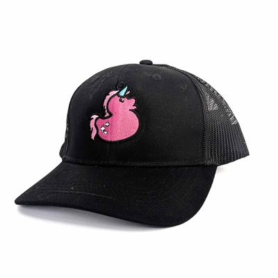 Youth Magical Ducks Ciera the Pink Unicorn Duck Embroidered New Era Low-Profile Snapback Trucker Hat