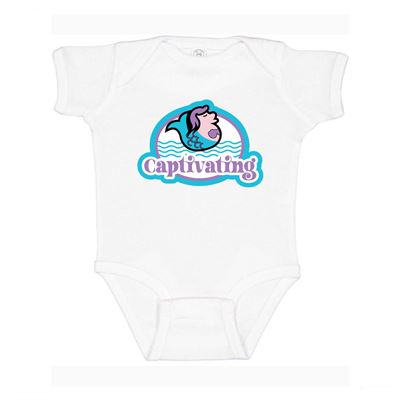 Infant Melody the Mermaid Duck™ Captivating Short-Sleeve Bodysuit